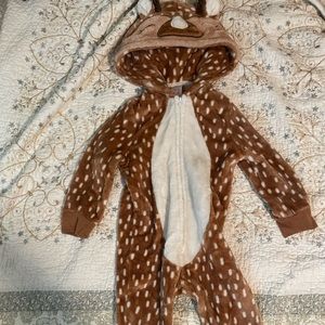 Zip up reindeer outfit